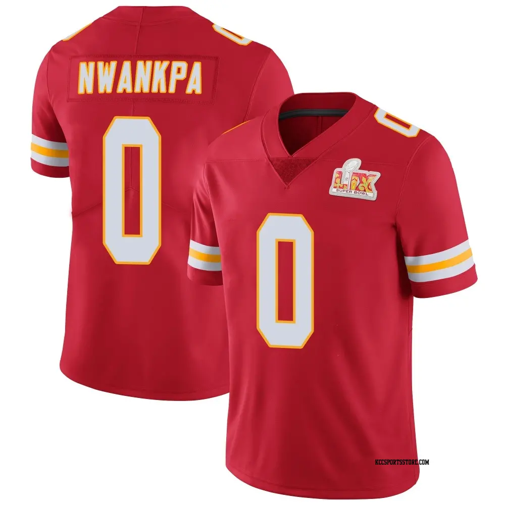Limited Red Youth Xavier Nwankpa Kansas City Chiefs Team Color