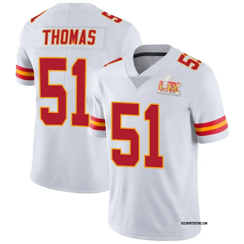 Limited White Men's R Mason Thomas Kansas City Chiefs Vapor