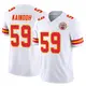Limited White Youth Joshua Kaindoh Kansas City Chiefs Vapor F.U.S.E. Jersey